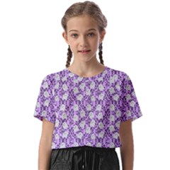 Purple Ghost Kids  Basic Tee by NerdySparkleGoth