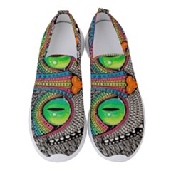 Alice In Wonderland Cat Women s Slip On Sneakers by artworkshop