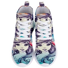 Beautifull Ariel Little Mermaid  Painting Women s Lightweight High Top Sneakers by artworkshop