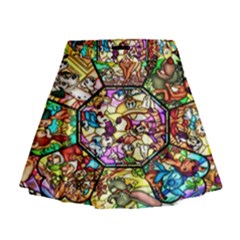 Character Disney Stained Mini Flare Skirt by artworkshop