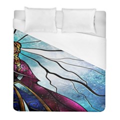 Anna Disney Frozen Stained Glass Duvet Cover (full/ Double Size) by artworkshop