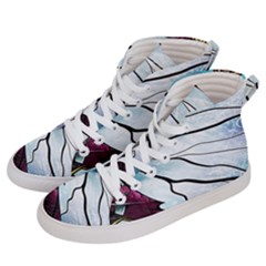 Anna Disney Frozen Stained Glass Men s Hi-top Skate Sneakers by artworkshop
