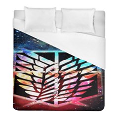 Attack On Titan Shingeki Galaxy Duvet Cover (full/ Double Size) by artworkshop