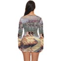 Beauty And The Beast Castle Long Sleeve Boyleg Swimsuit View4