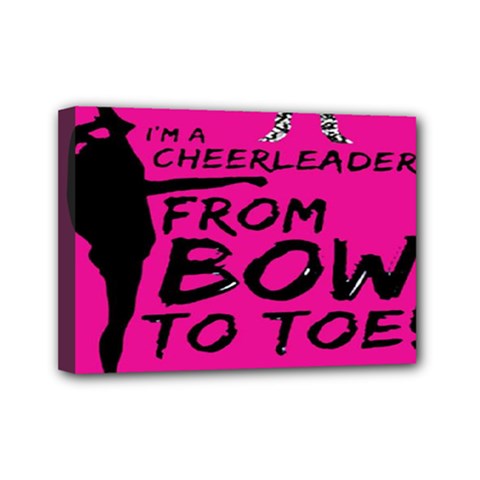 Bow To Toe Cheer Mini Canvas 7  X 5  (stretched) by artworkshop