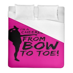 Bow To Toe Cheer Duvet Cover (full/ Double Size) by artworkshop