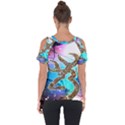 Browning Deer Glitter Galaxy Cut Out Side Drop Tee View2