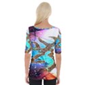 Browning Deer Glitter Galaxy Wide Neckline Tee View2