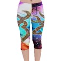 Browning Deer Glitter Galaxy Velvet Capri Leggings  View1