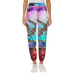 Browning Deer Glitter Galaxy Cropped Drawstring Pants by artworkshop