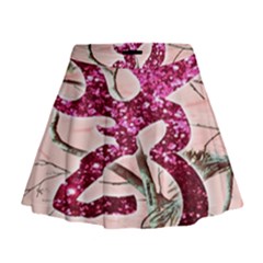 Browning Deer Glitter Mini Flare Skirt by artworkshop