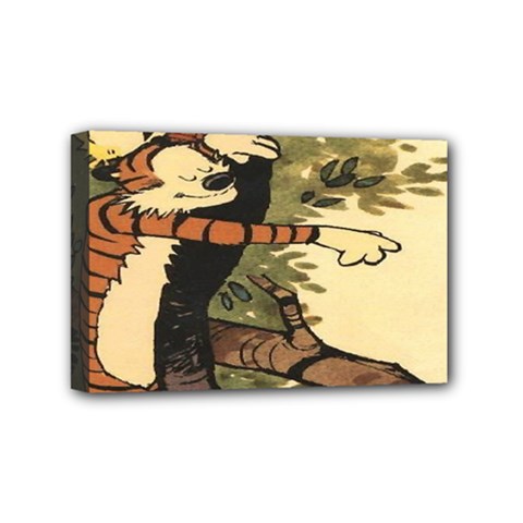 Calvin And Hobbes Mini Canvas 6  X 4  (stretched) by artworkshop