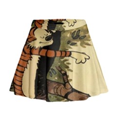 Calvin And Hobbes Mini Flare Skirt by artworkshop