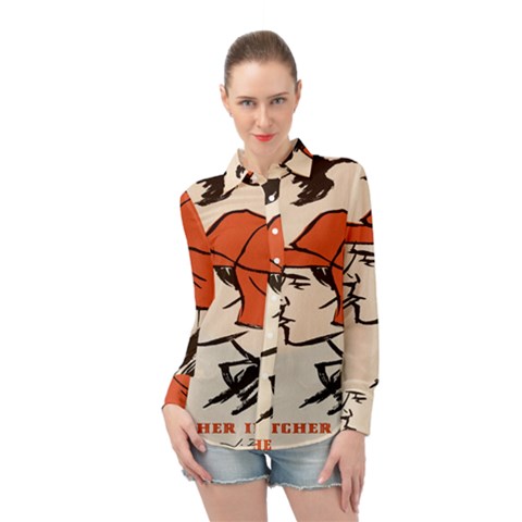 Catcher In The Rye Long Sleeve Chiffon Shirt by artworkshop