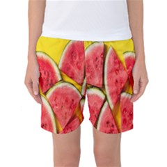 Watermelon Women s Basketball Shorts by artworkshop