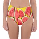 Watermelon Reversible High-Waist Bikini Bottoms View1