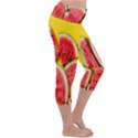 Watermelon Lightweight Velour Capri Yoga Leggings View3