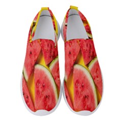 Watermelon Women s Slip On Sneakers by artworkshop