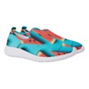 Watermelon Blue Background Women s Slip On Sneakers View3