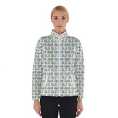 Flowers Pattern Women s Bomber Jacket by Sparkle