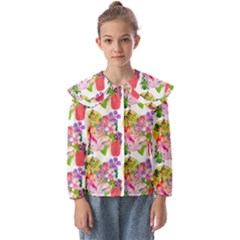 Bunch Of Flowers Kids  Peter Pan Collar Blouse by Sparkle