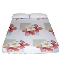 Floral Fitted Sheet (queen Size) by Sparkle