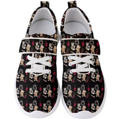 Cat Pattern Men s Velcro Strap Shoes by Sparkle