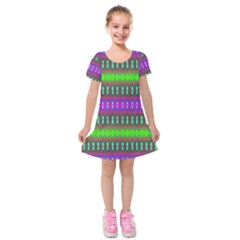 Alienate Me Kids  Short Sleeve Velvet Dress by Thespacecampers