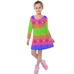 Angelic Pride Kids  Long Sleeve Velvet Dress by Thespacecampers