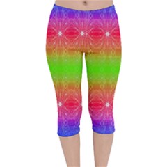 Angelic Pride Velvet Capri Leggings  by Thespacecampers