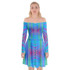 Beam Me Up Off Shoulder Skater Dress by Thespacecampers