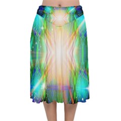 Blastamine Velvet Flared Midi Skirt by Thespacecampers