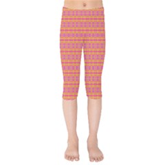 Creamsicle Experience Kids  Capri Leggings  by Thespacecampers