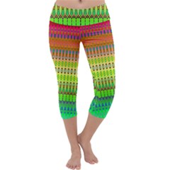 Disco Jesus Capri Yoga Leggings by Thespacecampers