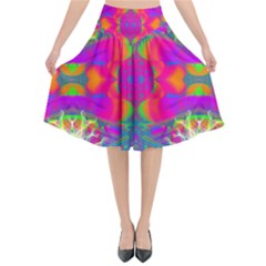 Plasma Ball Flared Midi Skirt by Thespacecampers