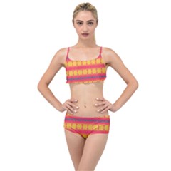 Tranquil Peaches Layered Top Bikini Set by Thespacecampers