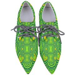 Abstract Pattern Geometric Backgrounds  Pointed Oxford Shoes by Eskimos