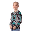 Abstract pattern geometric backgrounds  Kids  Long Sleeve Tee with Frill  View2