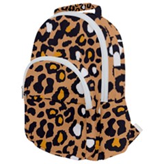 Leopard Jaguar Dots Rounded Multi Pocket Backpack by ConteMonfrey