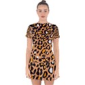 Leopard Jaguar dots Drop Hem Mini Chiffon Dress View1