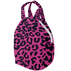 Leopard Print Jaguar Dots Pink Neon Travel Backpacks by ConteMonfrey