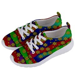 Blooming Stars On The Rainbow So Rare Women s Lightweight Sports Shoes by pepitasart