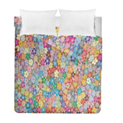 Floral Flowers Duvet Cover Double Side (full/ Double Size) by artworkshop