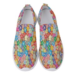 Floral Flowers Women s Slip On Sneakers by artworkshop