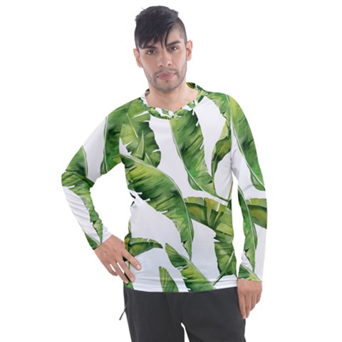 Sheets Tropical Plant Palm Summer Exotic Men s Pique Long Sleeve Tee by artworkshop