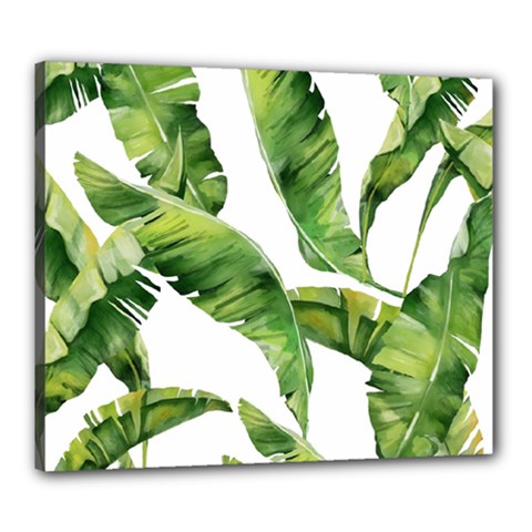 Sheets Tropical Plant Palm Summer Exotic Canvas 24  X 20  (stretched) by artworkshop