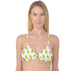 Pattern Lemon Texture Reversible Tri Bikini Top by artworkshop