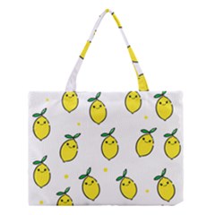 Pattern Lemon Texture Medium Tote Bag by artworkshop