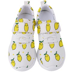 Pattern Lemon Texture Women s Velcro Strap Shoes by artworkshop