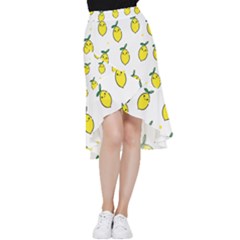 Pattern Lemon Texture Frill Hi Low Chiffon Skirt by artworkshop